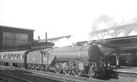 The 1.40pm Stranraer Harbour - Newcastle Central stands at Carlisle platform 4 on Saturday 24 August 1963. V2 2-6-2 no 60805 has just taken over the train for the final leg of the journey.<br><br>[K A Gray 24/08/1963]