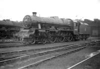 Jubilee no 45656 <I>'Cochrane'</I> photographed in the shed yard at Newton Heath in September 1958.<br><br>[Robin Barbour Collection (Courtesy Bruce McCartney) 27/09/1958]