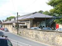 The new roof at Pickering station seen on 30 June 2011 looking south west from Castle Road.<br><br>[John Furnevel 30/06/2011]