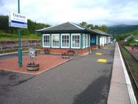 Platform view at Crianlarich looking north on 31 July 2011.<br><br>[John Steven 31/07/2011]