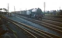 St Margarets K3 2-6-0 no 61911 brings an evening freight east through Saughton Junction on 18 July 1959.<br><br>[A Snapper (Courtesy Bruce McCartney) 18/07/1959]