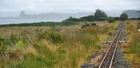 A very Scottish view south from one of the level crossings just south of Craignure station looking to Torosay (not visible) and Duart Castle (left). Really all it needs is someone in plaid with a glass of whisky, some shortbread and pipes over their shoulder. All watched by a haggis which has fallen over due to its standing on a level surface. A train would have been nice too.<br><br>[Ewan Crawford 15/08/2011]