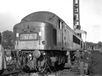 D181 off the road at Duns on 30th August 1965. [See image 35373]<br><br>[Bill Jamieson 30/08/1965]