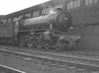 B1 4-6-0 no 61006 <I>'Blackbuck'</I> photographed standing alongside Lincoln shed circa 1959.<br><br>[K A Gray //1959]