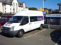 First ScotRail's Station Maintenance Team transport, parked alongside the platform at Oban on 27th July 2011.<br><br>[John Steven 27/07/2011]