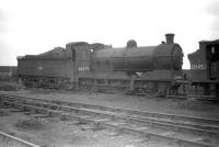 J35 0-6-0 no 64479 stands alongside the Forth on Seafield shed in the early 1960s.<br><br>[Robin Barbour Collection (Courtesy Bruce McCartney) //]