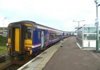 156456 stands at Mallaig on the afternoon of 4 October preparing to depart on the next service to Fort William.<br><br>[Bruce McCartney 04/10/2011]