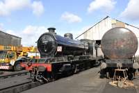 Robinson class O4 2-8-0 no 63601 photographed on 6 October 2011 at the Great Central Railway's Loughborough Depot.<br><br>[Peter Todd 06/10/2011]