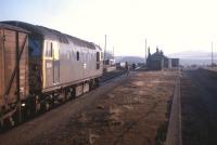 The morning sun illuminates 5308 shunting Maud Junction on 27 March 1973 prior to heading the daily goods from Aberdeen onwards to Fraserburgh.<br><br>[David Spaven 27/03/1973]