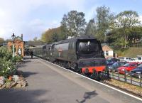 West Country Pacific no 34007 <I>Wadebridge</I> photographed on 6 October at Rothley during the first day of the Great Central Railway Autumn Gala.<br><br>[Peter Todd 06/10/2011]