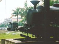 Tutuban terminus stands on the spur of a Y-junction, with services out to Laguna one way, and through the city the other. It has two 'gate guardians' - one saddle tank and one side tank.<br><br>[Ken Strachan 23/05/2008]