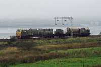 'The Leaf Train' passing Cardross in October 2011 - back for another glorious year of leaf disposal!<br><br>[Beth Crawford 13/10/2011]