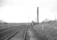 View north from the site of Lyneside station (closed 1929) in the early afternoon of 4 January 1969, the last day of scheduled passenger services over the line.<br><br>[K A Gray 04/01/1969]