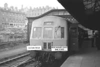 The Angus Railway Group <I>'Buchan Belle'</I> railtour stands alongside platform 8 at Aberdeen on 1 June 1974. The special, which had recently returned from a visit to Fraserburgh, was taking a short break before returning to Perth.<br><br>[John McIntyre 01/06/1974]