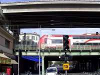 SCNF service arriving at Nice Ville station from the Monte Carlo direction on 10 October 2011.<br><br>[Brian Smith 10/10/2011]