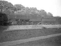 Ex-GWR 2-8-0 no 2863 stands in the sidings alongside Aberdare shed in June 1959, a few days after withdrawal.<br><br>[Robin Barbour Collection (Courtesy Bruce McCartney) 28/06/1959]