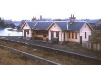 Scene at Portsoy station in 1974, just over 6 years after closure.<br><br>[David Spaven //1974]