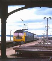 A class 47 brings a southbound express into Montrose in summer 1973.<br><br>[David Spaven //1973]