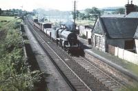 Crab 2-6-0 no 42919 heads north through Lochside with a lightweight freight in the summer of 1959. <br><br>[A Snapper (Courtesy Bruce McCartney) 22/08/1959]