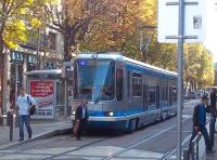 An Alstom Tramway Franais Standard (TFS-2) unit in Avenue Alsace Lorraine, Grenoble, on 26 September. These trams have a central low floor section as can be seen from the window layout. No 2047 dates from 1995-97 and the type, still numerous in Grenoble, has been superseded by the Alstom Citadis vehicles. TFS trams are still to be found in other cities, including Nantes, Rouen, Saint Etienne, and in the Paris area.<br><br>[Andrew Wilson 26/09/2011]