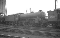 B1 4-6-0 no 61245 <I>Murray of Elibank</I> on Haymarket shed in February 1962.<br><br>[K A Gray 03/02/1962]