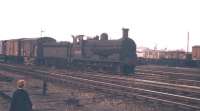 The photographer's last sighting of J36 No.65243 <I>Maude</I> before withdrawal by BR - this is Saturday 9th September 1961, and the World War 1 veteran is returning past Haymarket shed with the 'Ferry goods' from South Queensferry and Kirkliston.<br><br>[Frank Spaven Collection (Courtesy David Spaven) 09/09/1961]