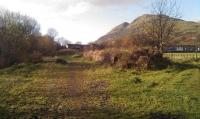 Remains of the loading bank at Menstrie on 12 November 2011 [see image 15262].<br><br>[Grant Robertson 12/11/2011]