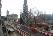 Saturday afternoon view east along Princes Street on 19 November 2011 as Edinburgh and the ongoing tram works prepare to celebrate Christmas and the approaching new year. [See image 20756] <br><br>[F Furnevel 19/11/2011]