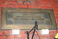 This Memorial Plaque sited on the Platform side of the station building at Attleborough [see image 36465]. The plaque commemorates those men of the USAAF who flew missions from the nearby wartime bomber bases in this part of Norfolk during WWII. Losses were appallingly high and for many of the young airmen their last train journey would have ended here. (Group Operations Officer  at nearby Old Buckenham in the spring of 1944 was one Colonel James Stewart, who also achieved some success in Hollywood.) <br><br>[Brian Taylor 27/09/2009]