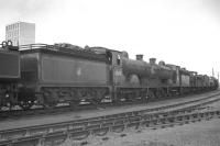 Scott class 4-4-0 no 62418 <I>The Pirate</I> stands on the disposal line at Thornton in 1959.<br><br>[K A Gray //1959]