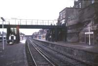 Last days at Dalston Junction in April 1986, some 2 months before closure of the Broad Street - Western Junction lines. Happily a new station opened here in 2010 as part of the East London Line extension [see image 28898]. <br><br>[Ian Dinmore 18/04/1986]