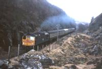 A Kyle-bound <I>Hebridean Express</I> charter breasts Ravens Rock summit in the 1970s.<br><br>[Frank Spaven Collection (Courtesy David Spaven) //]