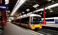 A Chiltern Railways 165 DMU stands at Marylebone in July 2005 after arriving on a service from Aylesbury.<br><br>[John Furnevel 23/07/2005]