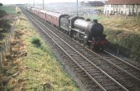 Thornton Junction B1 4-6-0 no 61358 brings a train from the north towards Saughton Junction on 25 July 1959.<br><br>[A Snapper (Courtesy Bruce McCartney) 25/07/1959]