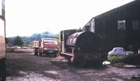 The Arnott Young scrapyard just off the Erskine Ferry Road at Old Kilpatrick, seen from the main gate in the early 1970s. [See image 20441]   <br><br>[Colin Miller //]