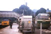 Bus meets Western at Bodmin Road, summer 1971.<br><br>[David Spaven //1971]