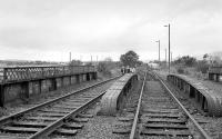 Looking west towards Dalmuir Riverside in September 1991 over the the bridge that crossed Agamemnon Street. [See image 14864]<br><br>[Bill Roberton 14/09/1991]