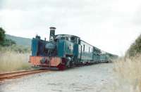 Scene at Aberffrwd on the Vale of Rheidol in July 1981. The passing loop had been removed at that time but seems now to have been reinstated. <br><br>[Colin Miller /07/1981]