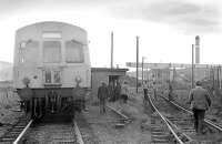 The <I>'Strathmore Express'</I> railtour stands at Westfield Opencast, Fife, in May 1974.<br><br>[Bill Roberton 25/05/1974]