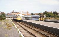 Looking back towards the station concourse at Skegness in the summer of 1994.<br><br>[Ian Dinmore /07/1994]