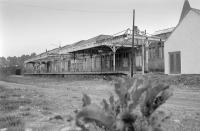 The derelict Aboyne station, seen in June 1978 looking west towards Ballater [see image 12935].<br><br>[Bill Roberton /06/1978]