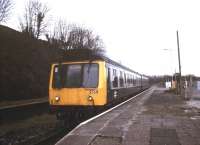 A DMU calls at Perranwell, Cornwall, on the Falmouth branch in August 1992.<br><br>[Ian Dinmore /08/1992]