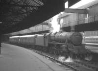 Black 5 no 45474 with a sick DMU at St Enoch in March 1963.<br><br>[R Sillitto/A Renfrew Collection (Courtesy Bruce McCartney) 16/03/1963]