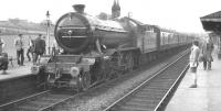 3442 <I>The Great Marquess</I> stands at Earby, Lancs, between Colne and Skipton, with <I>'The Dalesman'</I> railtour on 4 May 1963. The  special, organised by the RCTS (West Riding Branch) was the first outing in preservation for no 3442. <br><br>[K A Gray 04/05/1963]