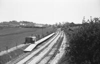 The wooden platform at Herston Halt, opened by the Swanage Railway on the former LSWR line between Wareham and Swanage at Easter 1984. At this time Herston Halt was the limit of operations from Swanage.<br><br>[John McIntyre /05/1984]