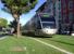 A tram bound for Las Planas on the Nice tramway system on 10 October 2011. The line was opened in November 2007.<br><br>[Brian Smith 10/10/2011]