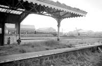 The Angus Rail Group <I>'Buchan Belle'</I> railtour stands at Fraserburgh on 1 June 1974.<br><br>[Bill Roberton 01/06/1974]