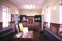 The waiting room and booking office at Tiverton Junction in April 1986, a month before closure [see image 35390].<br><br>[Ian Dinmore /04/1986]