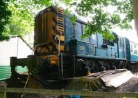 NYMR 08850 stabled on the turntable road alongside the entrance to the car park at Pickering on 30 June 2011. <br><br>[John Furnevel 30/06/2011]