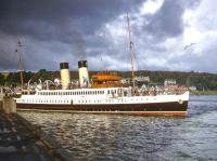 Former Caledonian Steam Packet Company TS <I>Duchess of Hamilton</I>, photographed at Rothesay on 12 September 1957.<br><br>[A Snapper (Courtesy Bruce McCartney) 12/09/1957]